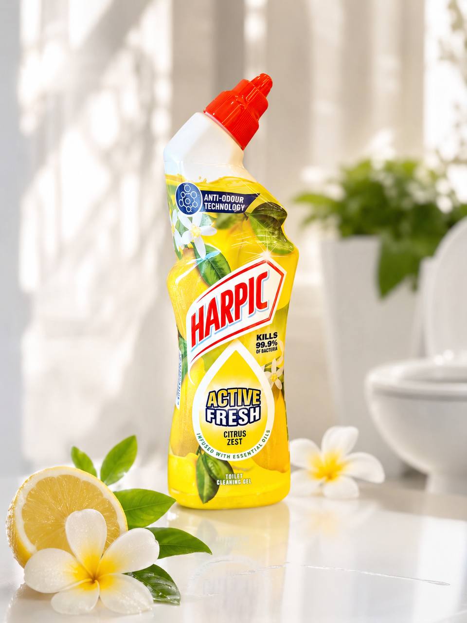 ژل و جرمگیر توالت فرنگی و ایرانی هارپیک (Harpic) مدل سرکج