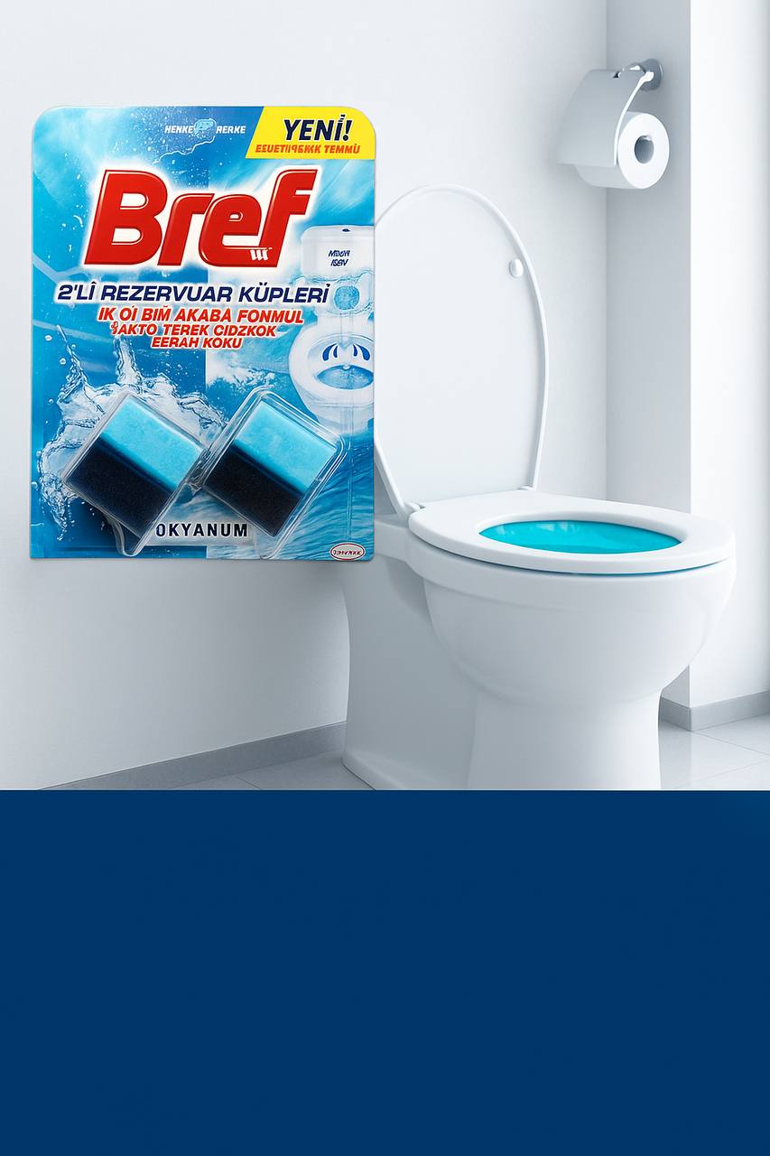 خوشبوکننده و جرمگیر توالت فرنگی Bref Color Aktiv (مکعبی)