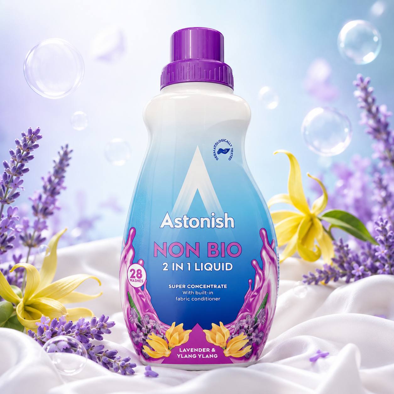 مایع لباسشویی 2 در 1 آستونیش مدل Lavender & Ylang Ylang – 840 میلیلیتر